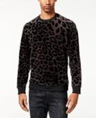 Guess Men's Stretch Leopard-print Sweatshirt