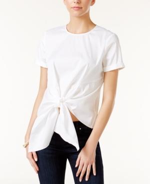 Bar Iii Knot-front Top, Only At Macy's