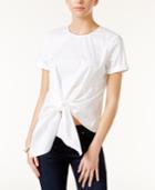 Bar Iii Knot-front Top, Only At Macy's