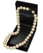 Pearl 18 Necklace, 14k Gold Cultured Golden South Sea Pearl Graduated Strand (10-12-1/2mm)