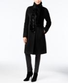 Jones New York Walker Coat With Faux-fur Scarf