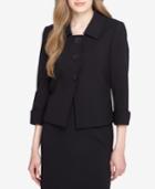 Tahari Asl Three-button Three-quarter-sleeve Jacket