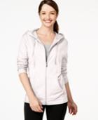 Karen Scott Solid Front-zip Hoodie, Only At Macy's