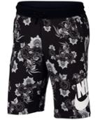 Nike Men's Sportswear Floral Printed French Terry Shorts