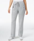 Karen Scott Petite French Terry Pull-on Pants, Only At Macy's