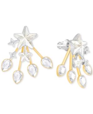 Swarovski Two-tone Star & Crystal Jacket Earrings