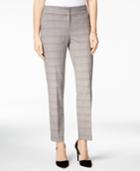 Nine West Plaid Straight-leg Pants