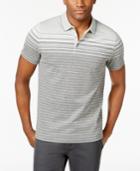 Alfani Men's Stretch Engineered Striped Polo, Only At Macy's