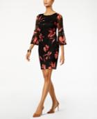 Alfani Lace Floral-print Dress, Created For Macy's