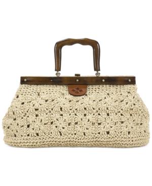 Patricia Nash Carmen Wooden Frame Large Satchel