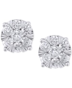 Effy Diamond Stud Earrings (1-5/8 Ct. T.w.) In 14k White Gold