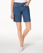 Charter Club Tummy-control Denim Shorts, Only At Macy's