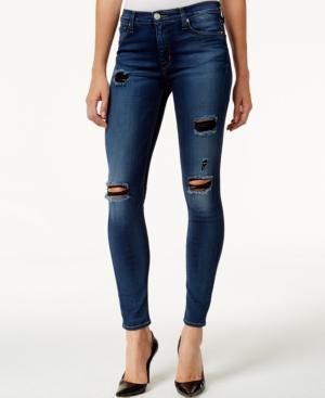 Hudson Jeans Ripped Super Skinny Jeans, Apocalypse Wash