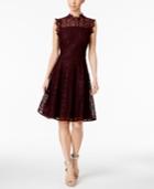 Calvin Klein Lace Cutout Fit & Flare Dress