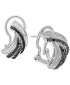 Diamond Twist Drop Earrings (1/2 Ct. T.w.) In Sterling Silver
