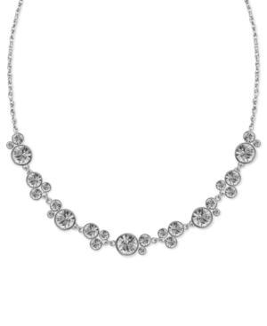 2028 Necklace, Silver-tone Glass Necklace