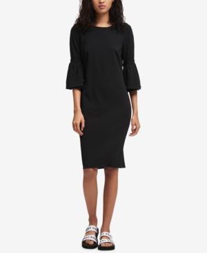 Dkny Embellished Bell-sleeve Dress, Created For Macy's