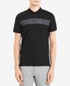 Calvin Klein Men's Space-dyed Stripe Polo