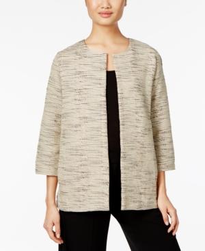Eileen Fisher Cotton Open-front Jacket