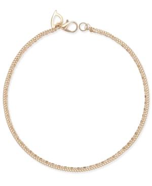 Thalia Sodi Gold-tone Link & Ball Chain Double-row Ankle Bracelet, Created For Macy's