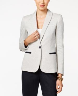 Tommy Hilfiger One-button Contrast-trim Blazer