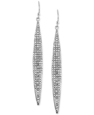 Vince Camuto Silver-tone Ombre Glitter Earrings