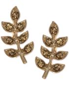 Lonna & Lilly Gold-tone Crystal Vine Stud Earrings