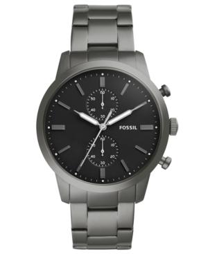 Fossil Men's Chronograph Townsman Smoke Stainless Steel Bracelet Watch 44mm