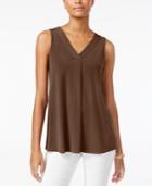 Alfani Petite V-neck Top, Only At Macy's