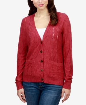 Lucky Brand Pocketed Boyfriend Cardigan