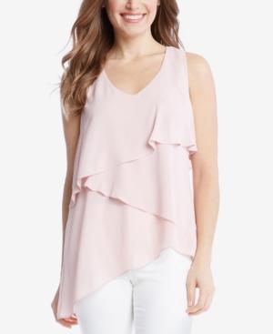 Karen Kane Asymmetrical Tiered Tank Top