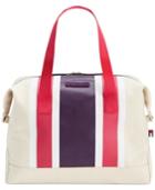 Tommy Hilfiger Th Stripes Printed Canvas Large Weekender