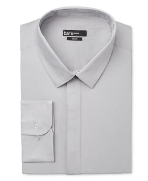 Bar Iii Men's Slim-fit Ice Gray Dress Shirt, Only At Macy's