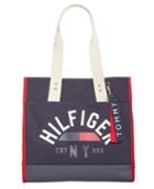 Tommy Hilfiger Carmel Logo Canvas North/south Large Tote
