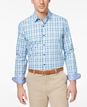 Tasso Elba Men's Shire Plaid Shirt, Only At Macy's