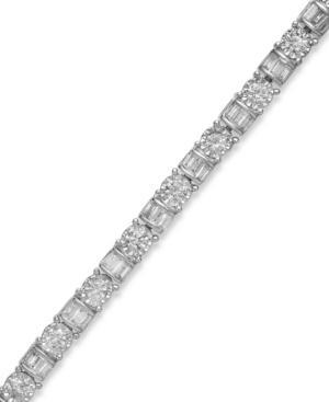 Diamond Bracelet In 14k White Gold (3 Ct. T.w.)