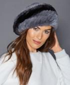 The Fur Vault Rabbit Fur Beret