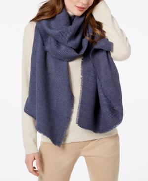 Charter Club Windowpane Pleated Super-soft Scarf & Wrap, Created For Macy's