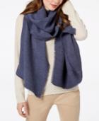 Charter Club Windowpane Pleated Super-soft Scarf & Wrap, Created For Macy's