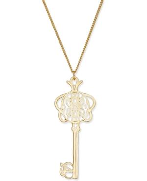 Vera Bradley Signature Filigree Key Necklace
