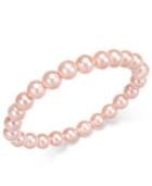 Charter Club Silver-tone Pink Imitation Pearl (8mm) Bracelet, Only At Macy's