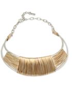 Robert Lee Morris Soho Two-tone Wrapped Collar Necklace