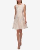 Tommy Hilfiger Floral-brocade Drop-waist Dress