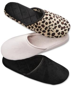 Charter Club Microvelour Scuff Slippers