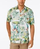 Tasso Elba Men's Water Tropics Floral-print Short-sleeve Shirt, Classic Fit, Only At Macy's