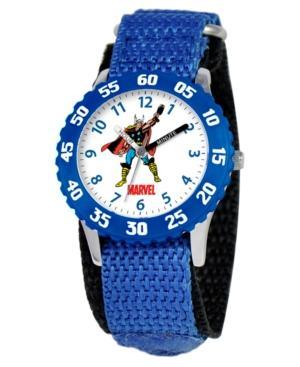 Marvel Watch, Kid's Thor Time Teacher Blue Velcro Strap 31mm W000130