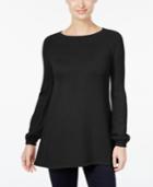 Style & Co Bishop-sleeve Tunic Sweater, Only At Macy's