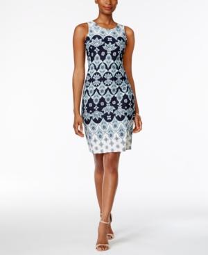 Charter Club Foulard-pattern Shift Dress, Only At Macy's