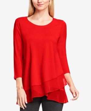 Vince Camuto Chiffon-hem Asymmetrical Top