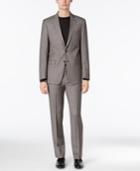 Calvin Klein Men's Extra-slim Fit Black/white Birdseye Suit